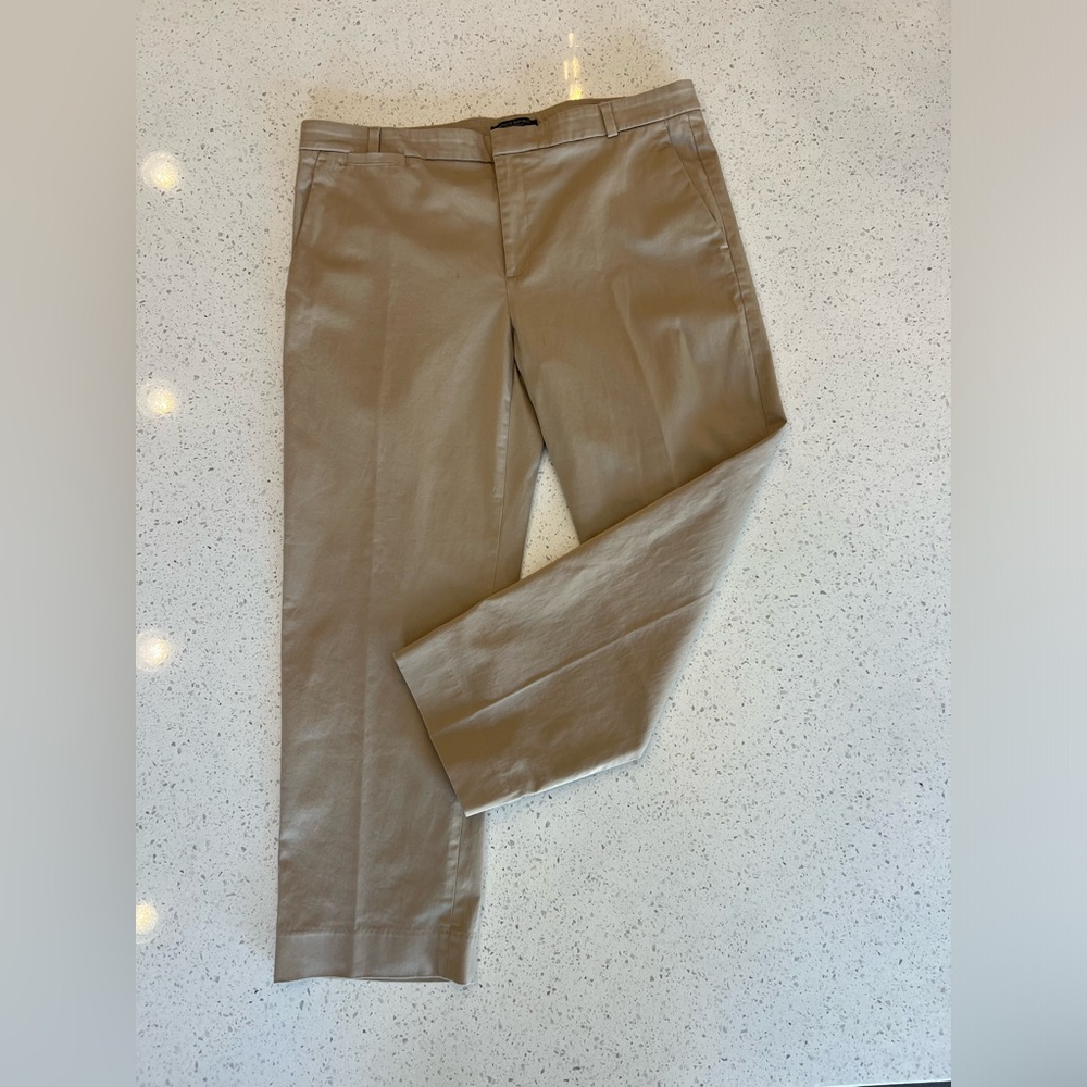 Banana Republic Avalon Tan Crop Pant - Size 14